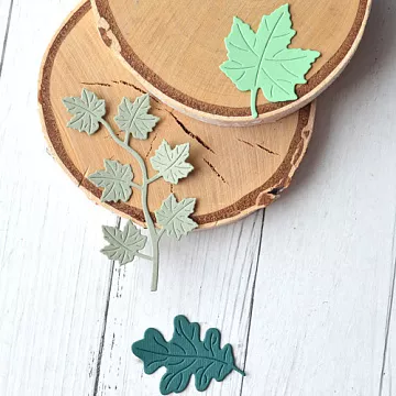 Набор вырубок "Ветвь винограда, лист дуба и клена" (ScrapMania)