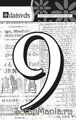 Цифра-оверлей "9", 1 лист (Daisy d's)