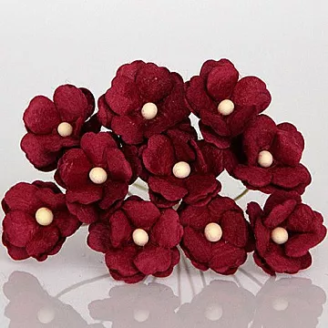 Букет цветов вишни средний "Ягодный", 2 см, 10 шт (Craft)