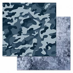 Набор бумаги 30,5х30,5 см "Армейский альбом", 12 листов (ScrapMania)