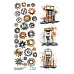 Лист с картинками 10х30 см "Стальное сердце. Бензоколонка" (ScrapMania)