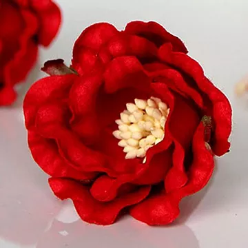 Цветок полиантовой розы "Красный", 1 шт (Craft)