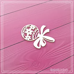 Чипборд "Погремушка", 4,6 см (СкрапМагия)