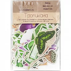 Набор вырубок с фольгированием "Тропикана" (EcoPaper)