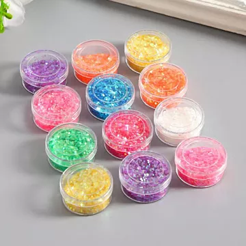 Набор наполнителей для шейкера "Точки неоновые цвета" (АртУзор)