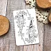 Чипборд "Ботаника. Травинки", 8х3 см (Белый кот)