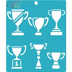 Трафарет "Кубки" (CraftStory) Трафарет "Кубки" (CraftStory)