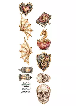 Бумага 6х30 см "The Legends of the Dragons. Для вырезания 02" (Alchemy of Art)