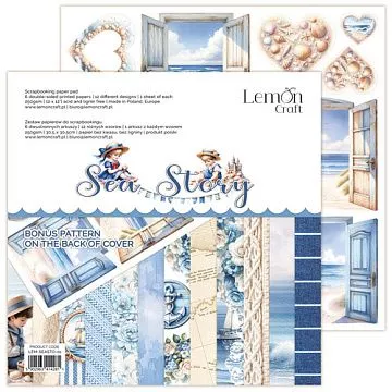 Набор бумаги 30х30 см "Sea Story", 6 листов (Lemon Craft)