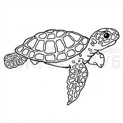 Штамп "Морская черепаха" (Скрапклуб)
