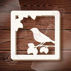 Шейкер "Птичка на ветке. Квадрат" (СкрапМагия) Шейкер "Птичка на ветке. Квадрат" (СкрапМагия)
