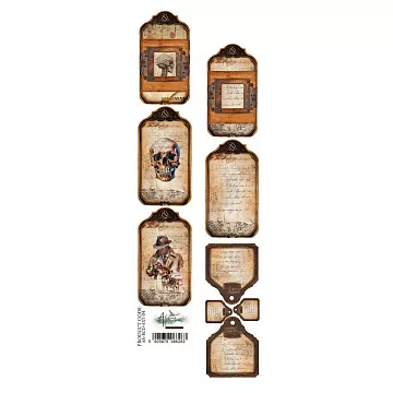 Бумага 6х30 см "Behind Closed Doors. Для вырезания 04" (Alchemy of Art)