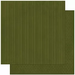 Бумага "Doubledot Stripe. Olive" (BoBunny)