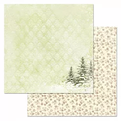 Бумага "Имбирное Рождество. Лес" (ScrapMania)