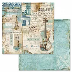 Набор бумаги 30х30 см "Music", 10 листов (Stamperia)