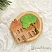 Нож "Городские домики с деревом", 4,2х3,7 см (ScrapMania)