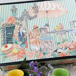 Набор бумаги 15х15 см "Café parisian. Парижское кафе. Фоновый", 36 листов (Graphic 45) Набор бумаги 15х15 см "Café parisian. Парижское кафе. Фоновый", 36 листов (Graphic 45)