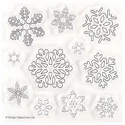 Набор штампов "Create Christmas. Снежинки" (DoCrafts)