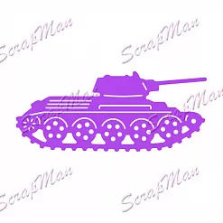 Нож "Военный танк", 2,5х6 см (Scrapman)