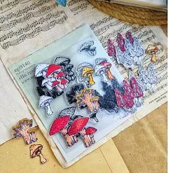 Штамп "По грибы", 4,3х4 см (AgiArt)