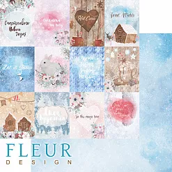 Бумага "Снежная акварель. Холодная зима" (Fleur-design) Бумага "Снежная акварель. Холодная зима" (Fleur-design)