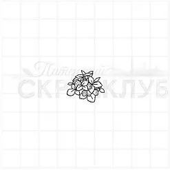Штамп "Куст клубники", 2х1,7 см (Скрапклуб)