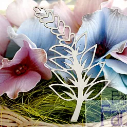 Украшение из чипборда "Листик акации" (Fantasy)