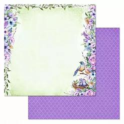 Набор бумаги 20х20 см "Наше гнездышко", 12 листов (ScrapMania)