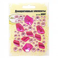 Набор страз "На берегу. Розовый", 58 шт (Mr.Painter)