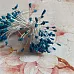 Тычинки "Малые с блестками. Бирюзовые", 6 см, 100 шт