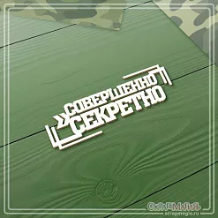 Чипборд "Совершенно секретно", 6,3х2,2 см (СкрапМагия)