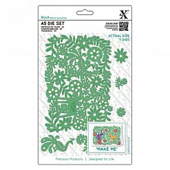 Набор ножей для вырубки Xcut "Цветочные мотивы" (DoCrafts)