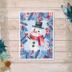 Тканевая карточка "Снеговички. Папа" (ScrapMania)