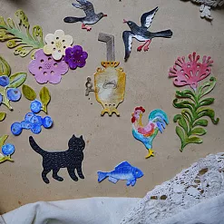 Нож "Сказки. Петушок"  (Scrapfriend)