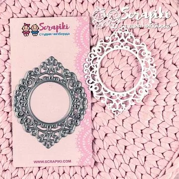 Нож "Рамка ажур", 7х8,5 см (Scrapiki) Нож "Рамка ажур", 7х8,5 см (Scrapiki)