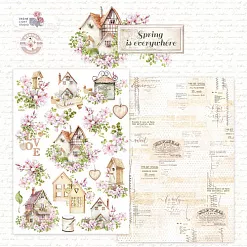 Набор бумаги А5 "Spring is everywhere. Для вырезания", 18 листов (DreamLight Studio)