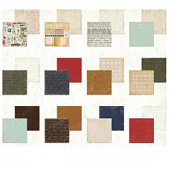 Набор бумаги 30х30 см "Нить времени", 12 листов (Scrapfriend)