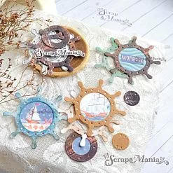 Нож "Рамка. Штурвал", 6х6 см (ScrapMania)