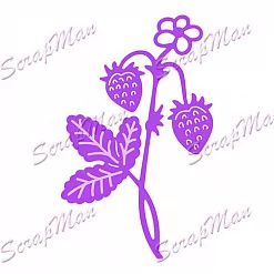 Нож для вырубки "Земляника" (Scrapman)