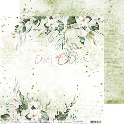 Набор бумаги 30х30 см "Greenery invitation", 6 листов (CraftO'clock)