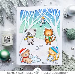 Пудра для эмбоссинга с глиттером "Искрящийся снег" (WOW)