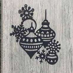 Нож "Новогодняя гирлянда", 7х8,5 см (ArtScrap)