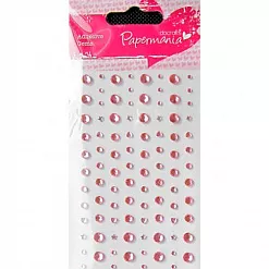 Набор страз "Звезды, сердечки, кружочки", цвет розовый (DoCrafts)