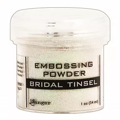 Пудра для эмбоссинга с глиттером "Bridal tinsel. Перламутровый прозрачный" (Ranger)