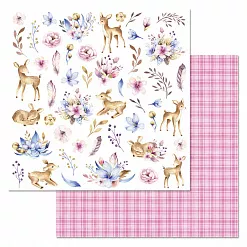 Набор бумаги 30,5х30,5 см "Мамина нежность", 12 листов (ScrapMania)