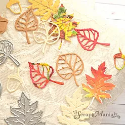 Нож "Школьный вальс. Листопад" 4х3 см (ScrapMania)