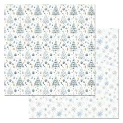 Набор бумаги 20х20 см "Снежинки-мандаринки", 12 листов (ScrapMania) Набор бумаги 20х20 см "Снежинки-мандаринки", 12 листов (ScrapMania)