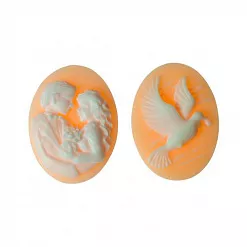 Набор камей "Свадебный", цвет персиковый (ScrapBerry's)