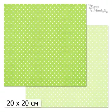 20х20 Бумага "Фономикс. Горошки. Дизайн 3" (ScrapMania)