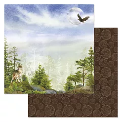 Набор бумаги 30,5х30,5 см "Тайга", 12 листов (ScrapMania) Набор бумаги 30,5х30,5 см "Тайга", 12 листов (ScrapMania)